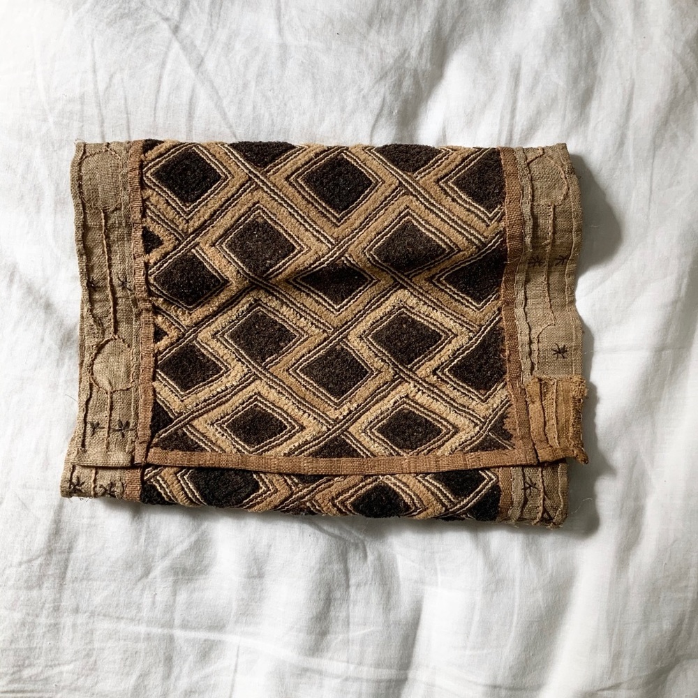 One of a kind antique Kuba Cloth